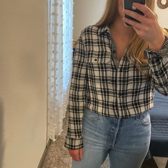 Madewell Plaid Long Sleeve Shirt - Picture 3 of 6